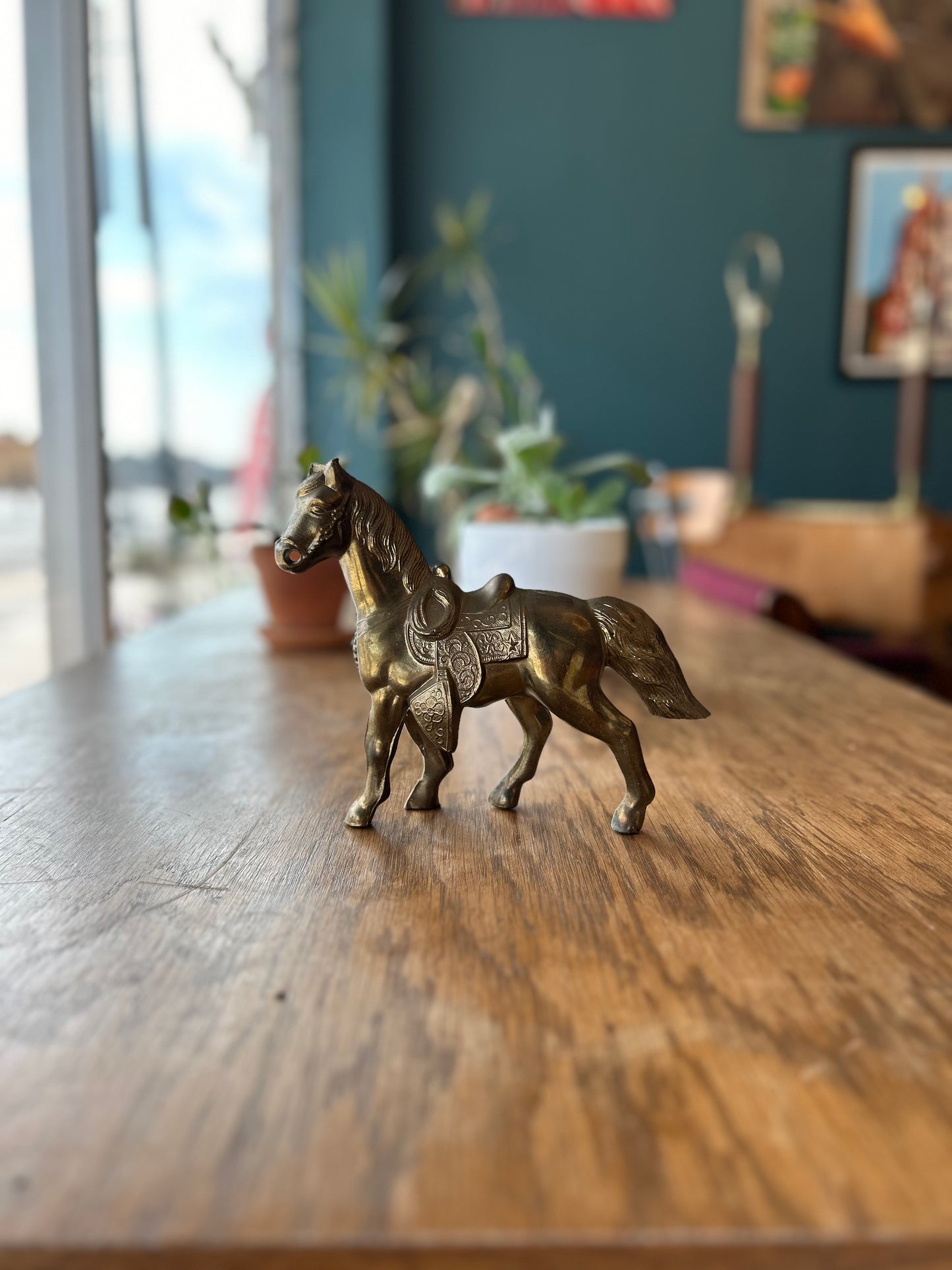 Vintage Brass Horsey