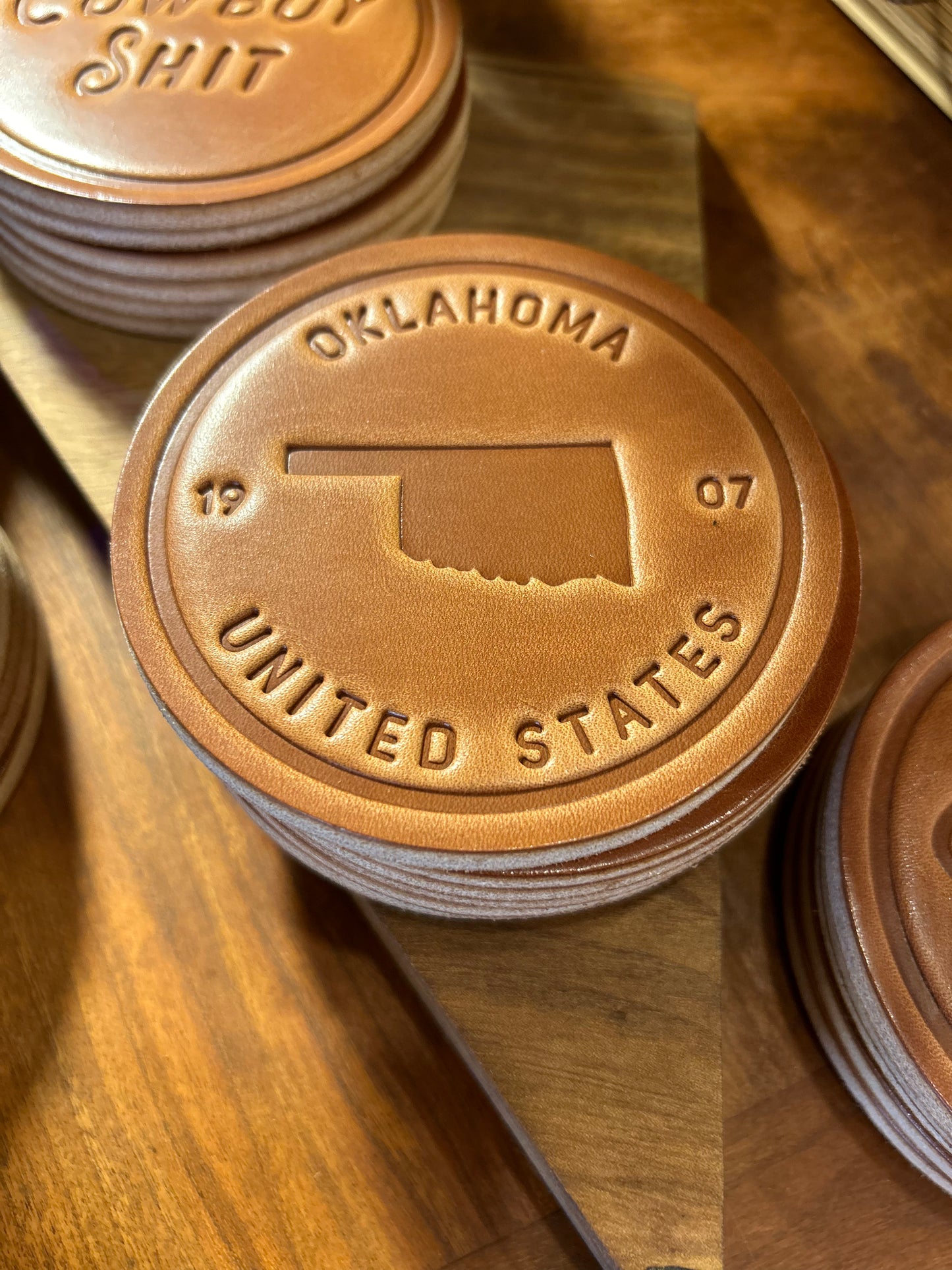 Leather Coaster Oklahoma